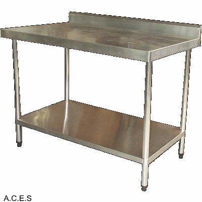 JEMI S/S WORK BENCHES WITH SPLASH BACK 900mm wide