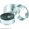 Chef Inox CUTTER SET-18/8 ROUND PLAIN 14pc SIZE:25-115mm