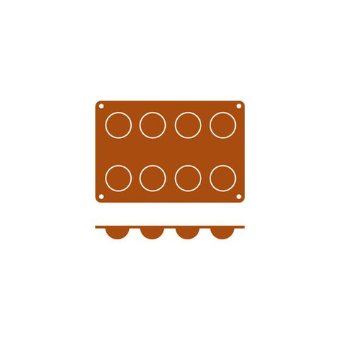 Frenti SILICON SILICON MOULD-BOLA | 8-CUP  (Each)