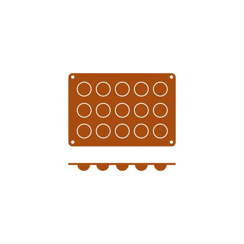 Frenti SILICON SILICON MOULD-BOLA | 15-CUP  (Each)