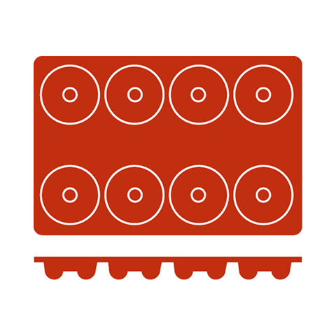 Frenti SILICON SILICON MOULD-SAVARIN | 8-CUP  (Each)