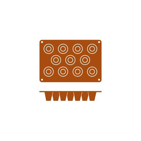 Frenti SILICON SILICON MOULD-BABA | 11-CUP  (Each)