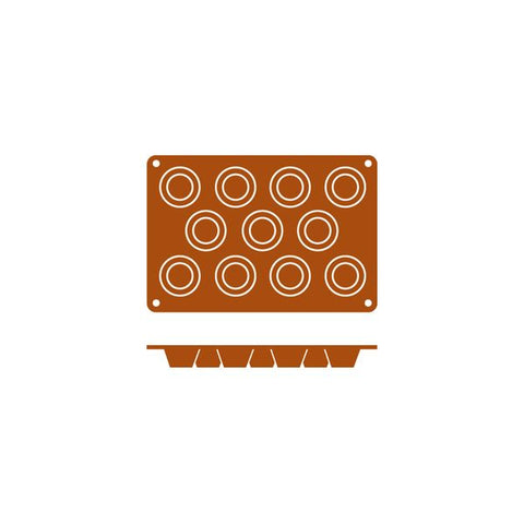 Frenti SILICON SILICON MOULD-MUFFIN | 11-CUP  (Each)
