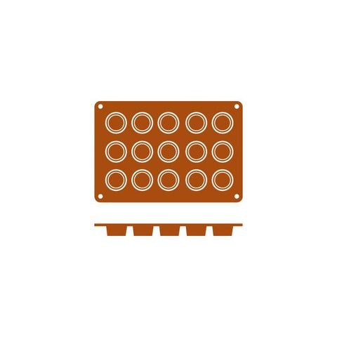 Frenti SILICON SILICON MOULD-PETIT FOUR | 15-CUP  (Each)