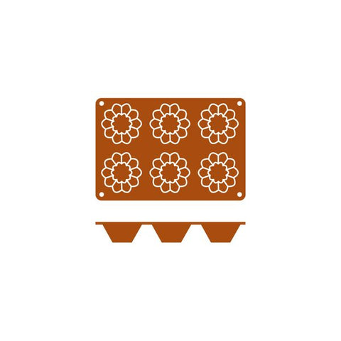 Frenti SILICON SILICON MOULD-BRIOCHETTE | 6-CUP  (Each)