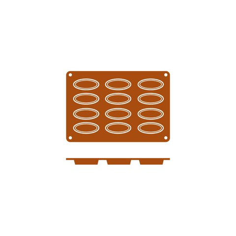 Frenti SILICON SILICON MOULD-BARQUETA | 12-CUP  (Each)