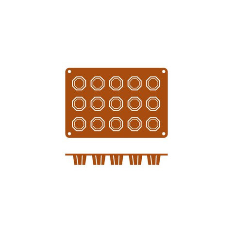 Frenti SILICON SILICON MOULD-OCTOGONO | 15-CUP  (Each)