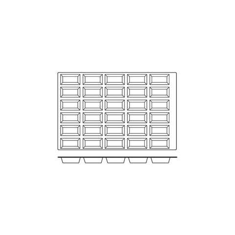 Frenti Prof SILICON MOULD-MINI CAKE, 30-CUP, CUP SIZE: 99x49x30mm/110ml  (Each)