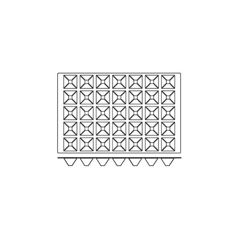 Frenti Prof SILICON SILICON MOULD-PYRAMIDS, 35-CUP, CUP SIZE: 65x65x35mm/61ml  (Each)
