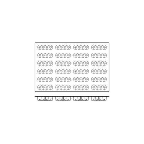 Frenti Prof SILICON SILICON MOULD-FOURZERO, 24-CUP, CUP SIZE: 117x33x34mm/103ml  (Each)