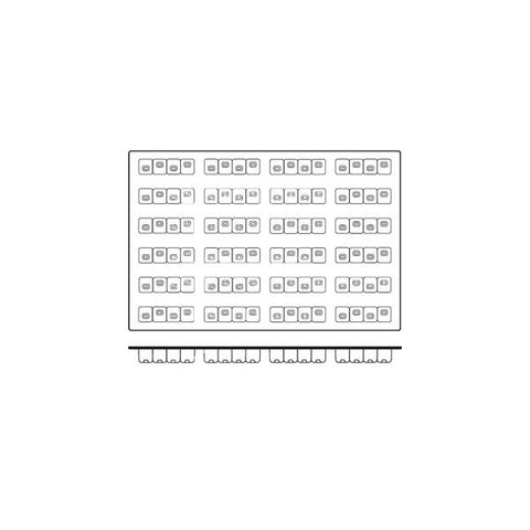 Frenti Prof SILICON SILICON MOULD-KUBRIQUB, 24-CUP, CUP SIZE: 118x30x32mm/103ml  (Each)