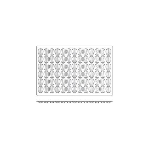 Frenti Prof SILICON SILICON MOULD-MID MADELAINE, CUP SIZE: 46x33x14.5mm/11ml  (Each)