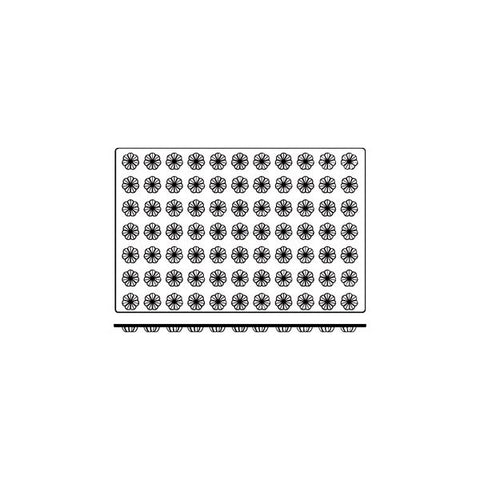 Frenti Prof SILICON SILICON MOULD-MINI CHARLOTTE, 77-CUP, CUP SIZE: 35x15mm/9ml  (Each)
