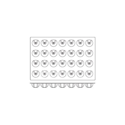 Frenti Prof SILICON SILICON MOULD-ECYPSE, 28-CUP, CUP SIZE: 70x37mm/100ml  (Each)