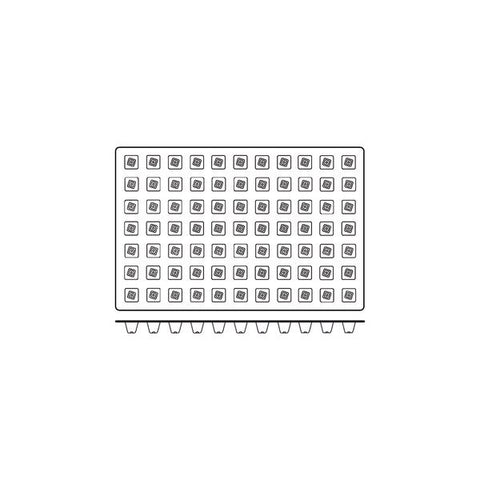Frenti Prof SILICON SILICON MOULD-MINI PYRAMID, 77-CUP, CUP SIZE: 28x28x25mm/11ml  (Each)