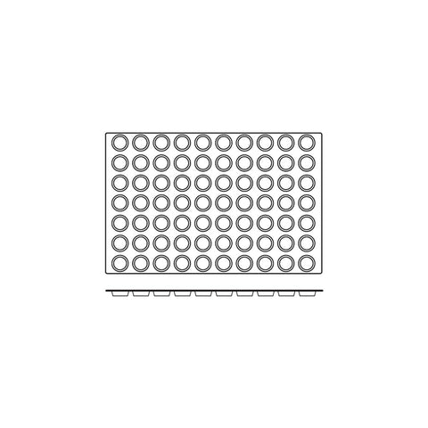 Frenti Prof SILICON SILICON MOULD-FLORENTINE, 70-CUP, CUP SIZE: 45x10mm/15ml  (Each)