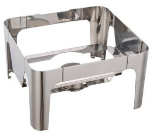 Chef Inox ULTRA CHAFER STAND-Stainless Steel RECT 2/3 TO SUIT 54923