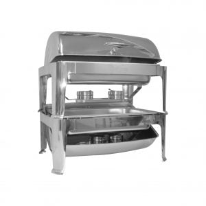 Chef Inox CHAFER-1/1 SIZE ROLL TOP Stainless Steel STACKABLE
