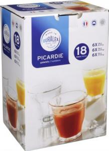 Duralex PICARDIE-TUMBLER SET 18pc CLEAR (9032A) Set