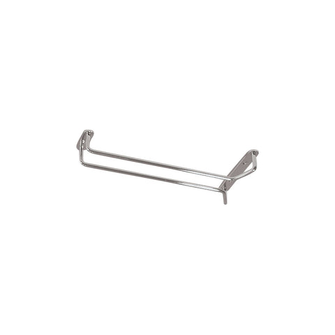 Trenton  GLASS HANGER-SINGLE ROW | 400mm CHROME (Each)