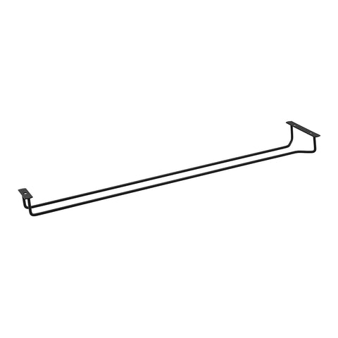 Trenton  GLASS HANGER-SINGLE ROW | 600mm BLACK (Each)