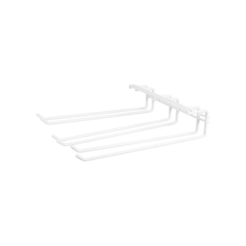 Trenton  GLASS HANGER-TRIPLE ROW | 270x220mm WHITE (Each)