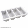 Chef Inox CUTLERY BOX-GREY 4-COMP GN: 1/1 SIZE 530x325