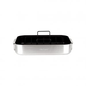 Chef Inox ROAST PAN-400x300x80  DROP HDL NON-STICK PROFILE