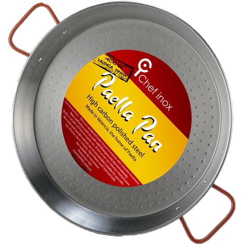 Garcima PAELLA PAN- HIGH CARBON POLISHED STEEL 550mm