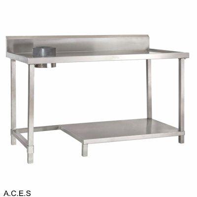 JEMI STAINLESS WET SCRAPING BENCH 1500 mm wide