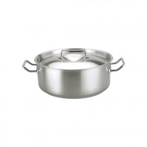 Chef Inox CASSEROLE-18/10 18lt 400x145mm w/LID ELITE