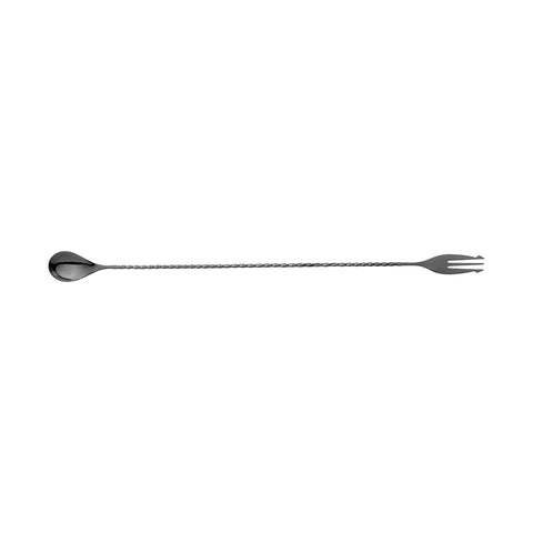 Moda  BAR SPOON-S/S | 410mm | WITH FORK GUN METAL (Each)