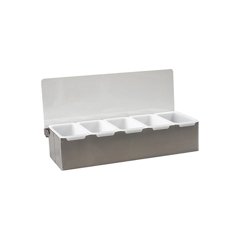 Trenton  CONDIMENT DISPENSER-S/S | 5 COMP.  (Each)
