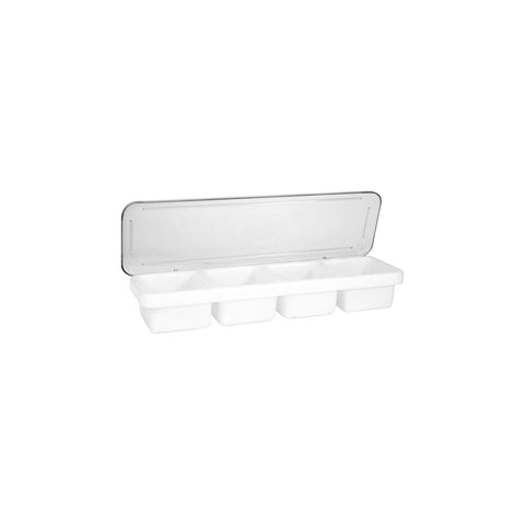 Trenton  BAR CADDY-PLASTIC | 4 COMP. WHITE (Each)