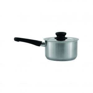 Chef Inox SAUCEPAN-S/S 180mm 2.5lt w/LID BAKELITE HDL CLUB EA