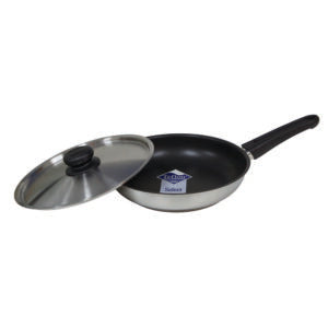 Chef Inox FRYPAN-NON-STICK 240x50mm WITH LID BAKELITE HDL CLUB EA