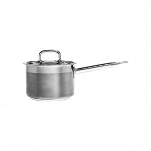 Chef Inox SAUCEPAN-18/10 140x80mm 1.2lt w/LID "PROFESSIONAL" EA