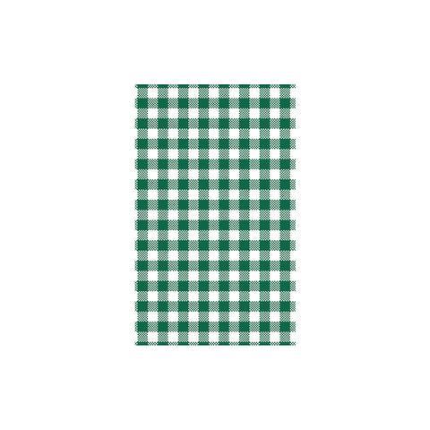 Moda  GINGHAM GREASEPROOF PAPER 190x310mm | 200 sheets/Pack GREEN (Pack )