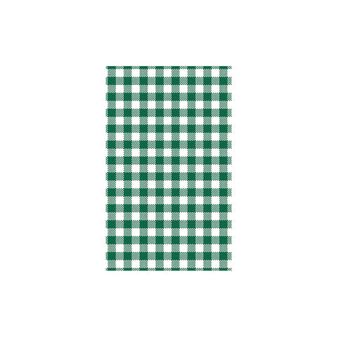 Moda  GINGHAM GREASEPROOF PAPER 190x310mm | 200 sheets/Pack GREEN (Pack )