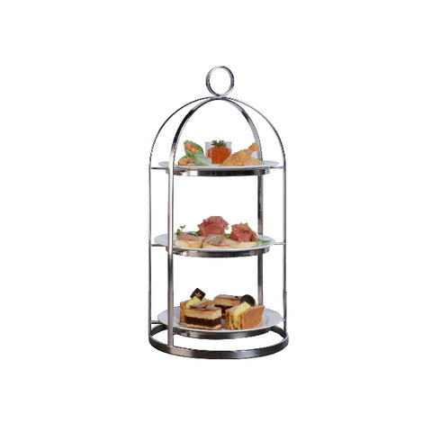 Athena MANDARIN PLATTER STAND-18/10, 230(D) x 460(H)mm, SUITS, 200mm PLATE  (Each)