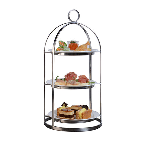 Athena MANDARIN PLATTER STAND-18/10, 176(D) x 294(H)mm, SUITS 165mm PLATE  (Each)
