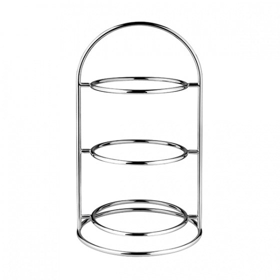 Athena  PLATE STAND-S/S | 3 TIER | 230mm Ø | 408mm H TO SUIT 200mm Ø PLATE (Each)