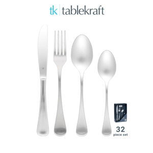 Tablekraft CUTLERY SET COMPLETE BOXED-32pc ELITE Set