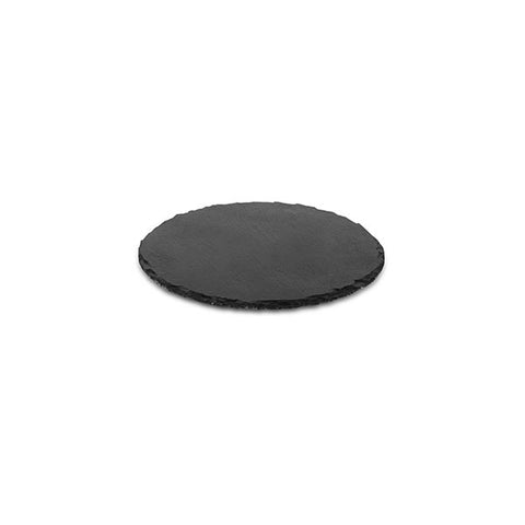 Athena ART de GOURMET SLATE PLATTER-ROUND | 300mm BLACK (x2)