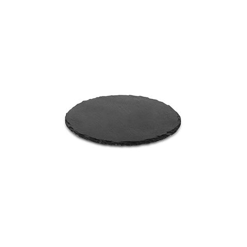 Athena ART de GOURMET SLATE PLATTER-ROUND | 300mm BLACK (x2)