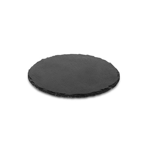 Athena ART de GOURMET SLATE PLATTER-ROUND | 250mm BLACK (x2)