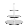 Alkan Zicco  ROUND STAND-3 TIER | 250/300/350mmD Ø | 37cm H CLEAR POLYCARBONATE (Each)