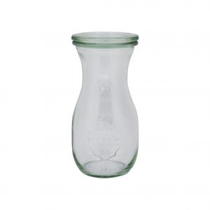 Weck BOTTLE GLASS JAR W/LID 290ml 60x140mm (763) X6