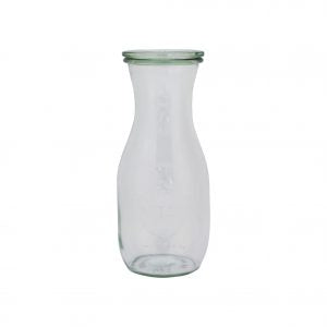 Weck BOTTLE GLASS JAR W/LID 530ml 60x184mm (764) X6