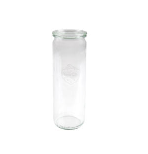 Weck CYLINDER GLASS JAR W/LID 600ml 60x210mm (905) X6